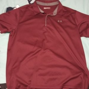 Under Armour Burgundy Golf Shirt